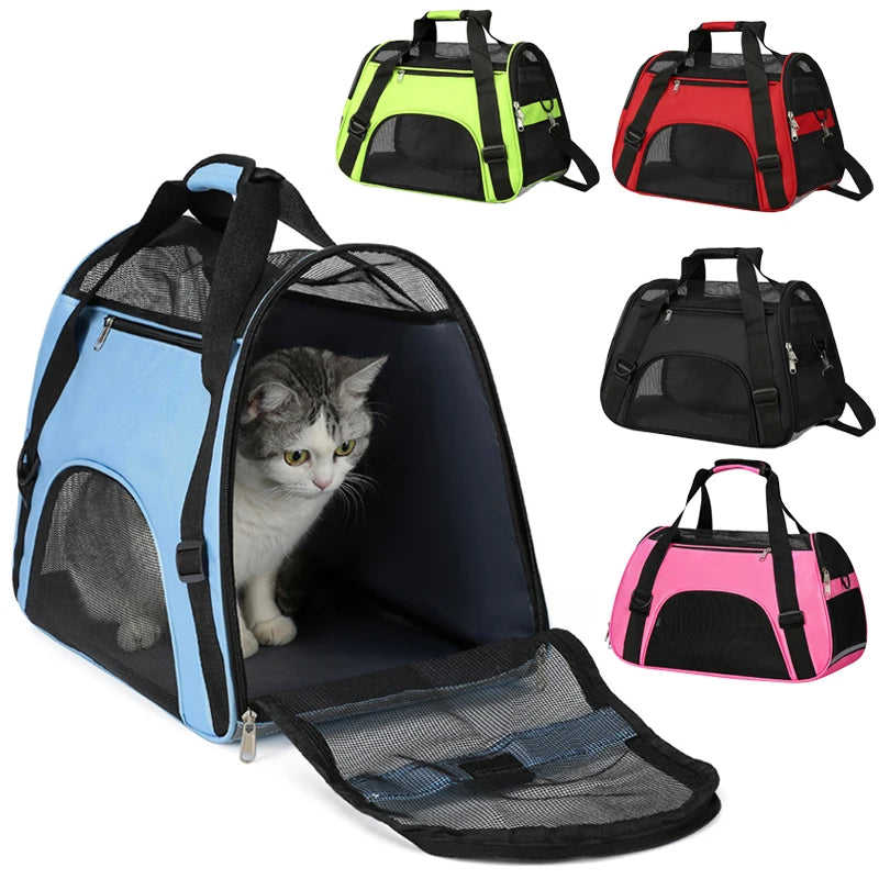 Sac de transport bandoulière pour chat